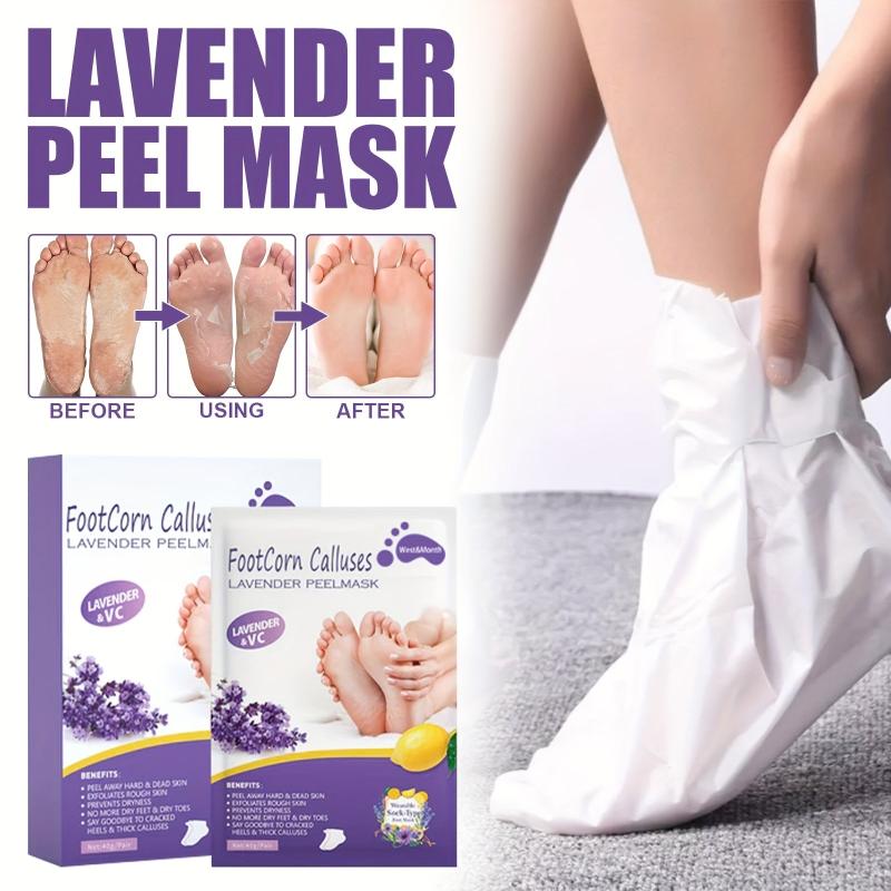Lavender Foot Peeling Mask 2 Pairs Soft Skin Foot Spa Women Foot Care