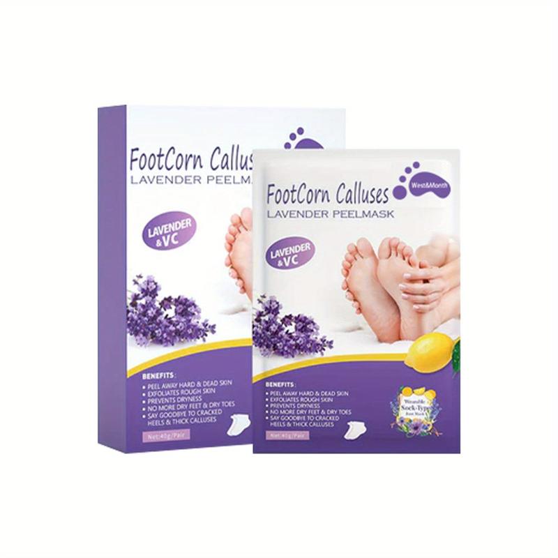 Lavender Foot Peeling Mask 2 Pairs Soft Skin Foot Spa Women Foot Care