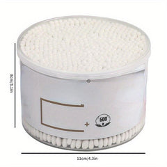 500pcs Double Head Cleaning Swabs Round Tip For Ear Nose Beauty Tools