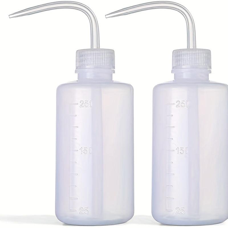2pcs 250ml Plastic Squeeze Bottles Safety Wash Bottle for Plants Tattoo