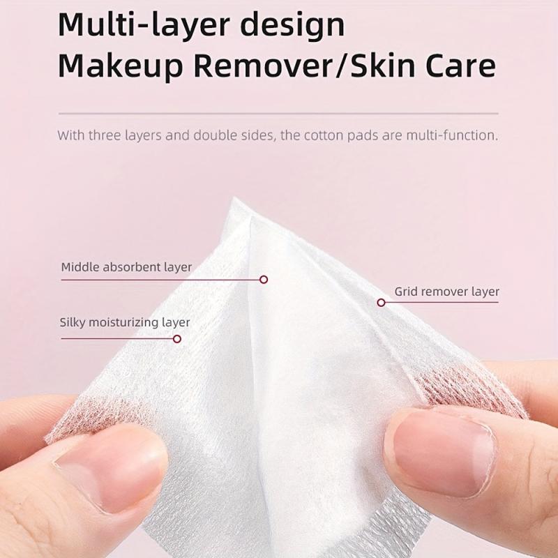 115pcs Makeup Cotton Pad Thin Thick Combo