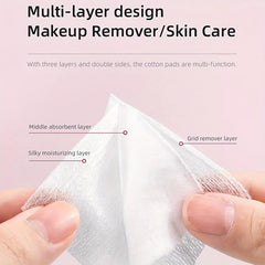 115pcs Makeup Cotton Pad Thin Thick Combo