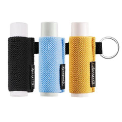 3 Pc Lip Balm Holder Keychain Clip Tight Knit Elastic Lipbalm Keychain