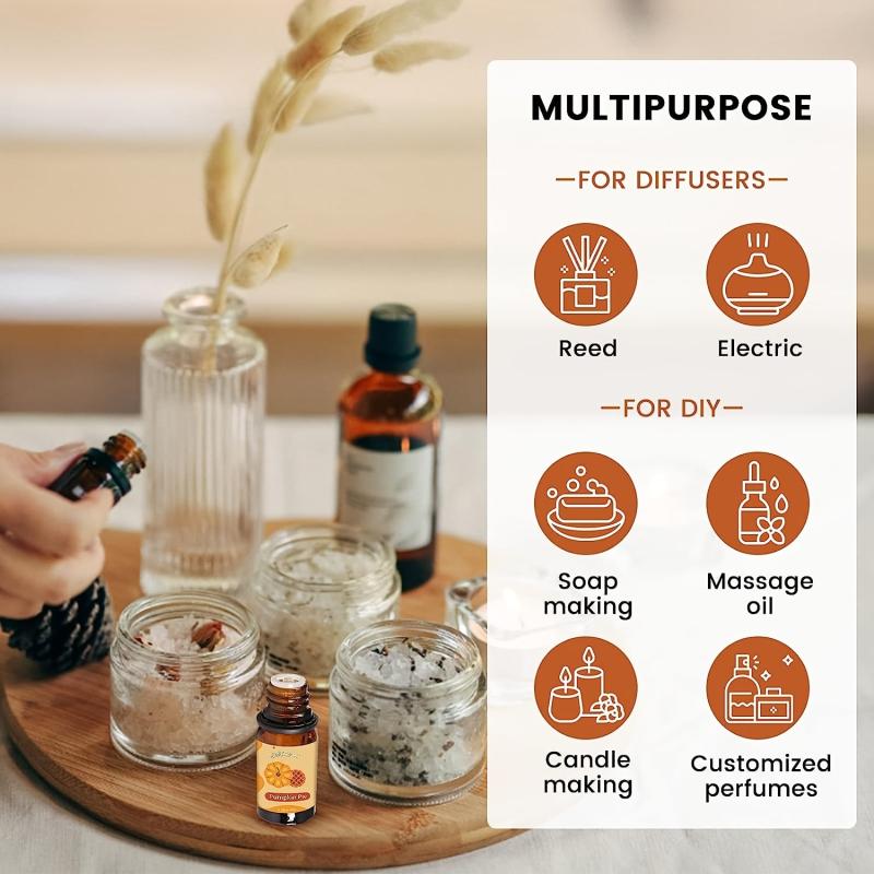 10ml Pumpkin Pie Fragrance Essential Oil Halloween Aromatherapy for Diffuser