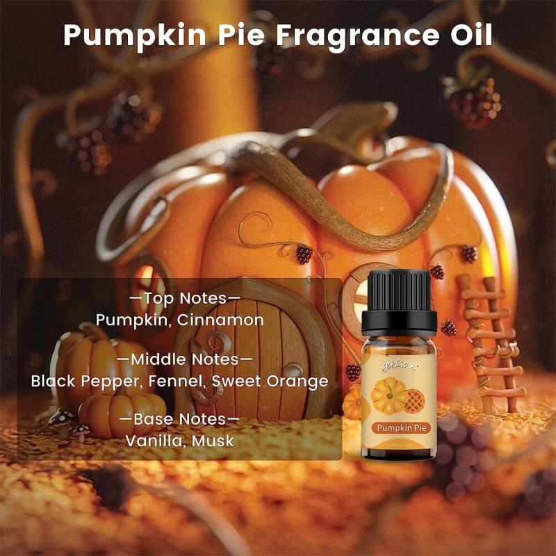 10ml Pumpkin Pie Fragrance Essential Oil Halloween Aromatherapy for Diffuser