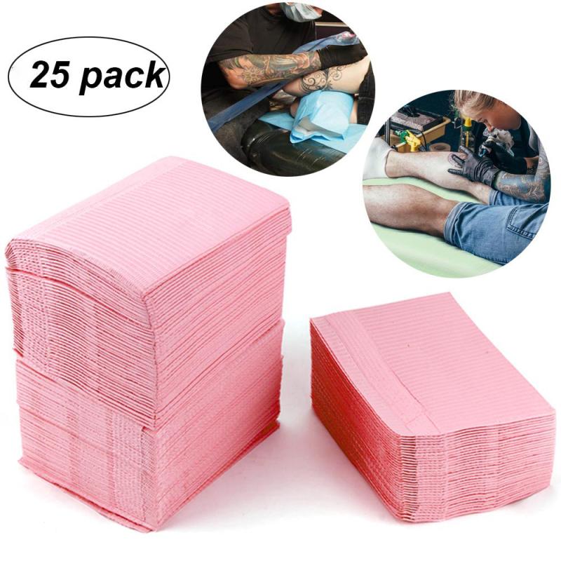 25Pcs Disposable Tattoo Pads Clean Tattoo Pad Tattoo Cleaning Wipes Pad