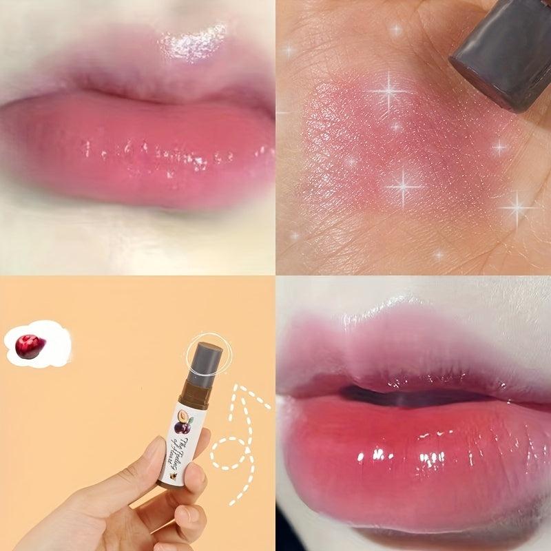 Strawberry Peach Fruit Lip Balm Moisturizes Hydrates Lip Skin