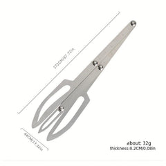 Eyebrow Measure Ruler Stainless Steel Three Point Positioning Balance Ruler