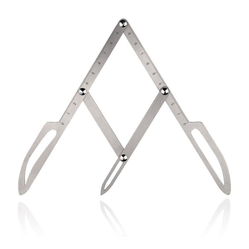 Eyebrow Measure Ruler Stainless Steel Three Point Positioning Balance Ruler