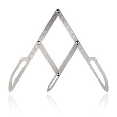Eyebrow Measure Ruler Stainless Steel Three Point Positioning Balance Ruler