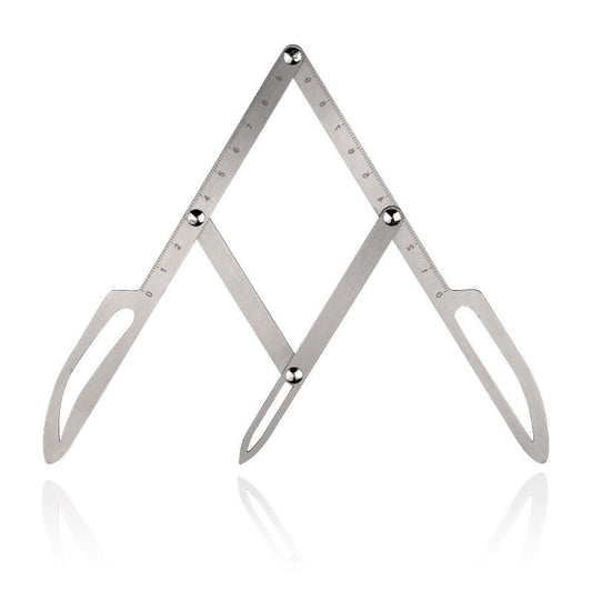 Eyebrow Measure Ruler Stainless Steel Three Point Positioning Balance Ruler