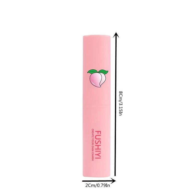 2pcs Natural Peach Lip Balm Moisturizing Lipstick