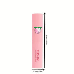 2pcs Natural Peach Lip Balm Moisturizing Lipstick