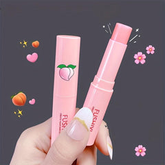2pcs Natural Peach Lip Balm Moisturizing Lipstick