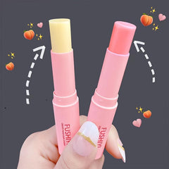 2pcs Natural Peach Lip Balm Moisturizing Lipstick