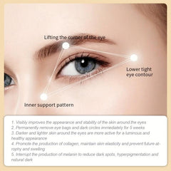 5 Pairs 24K Golden Eye Mask Eye Gel Dark Circle Puffiness Smooth Fine Lines
