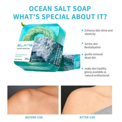 Ocean Salt Loofah Soap 100g Essential Moisturizing Cleansing Smoothing Skin