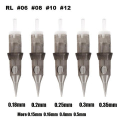 10pcs Tattoo Cartridge Needles Standard Round Liner Disposable