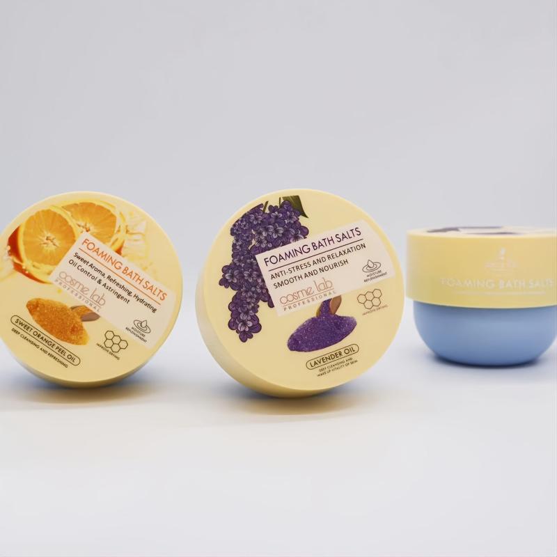Foaming Bath Salts for Stress Relief Lavender Orange