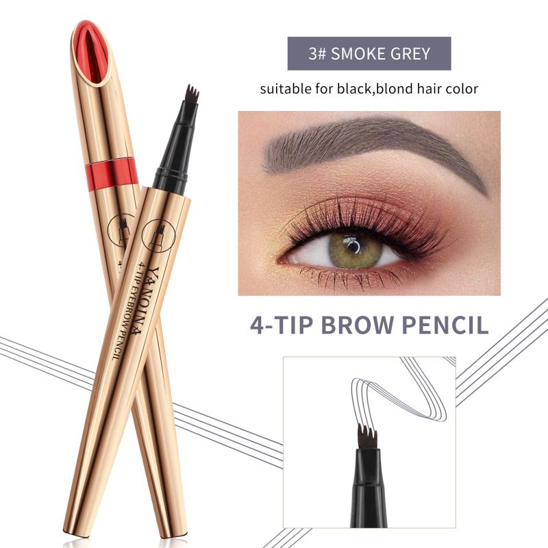 Waterproof 4D Eyebrow Pen Long Lasting Smudge-Proof Easy to Apply