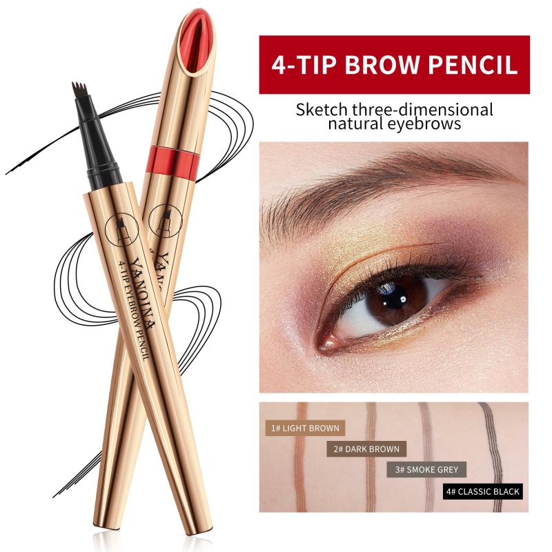 Waterproof 4D Eyebrow Pen Long Lasting Smudge-Proof Easy to Apply
