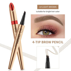Waterproof 4D Eyebrow Pen Long Lasting Smudge-Proof Easy to Apply