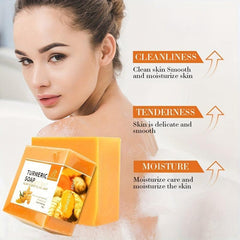 2pcs 100g Turmeric Soap Organic Natural Vegan Turmeric Soap