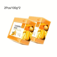 2pcs 100g Turmeric Soap Organic Natural Vegan Turmeric Soap