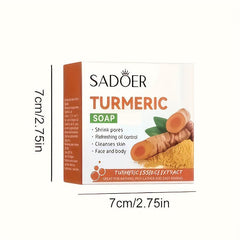 2pcs Turmeric Soap Bar with Bubble Nets