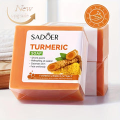 2pcs Turmeric Soap Bar with Bubble Nets