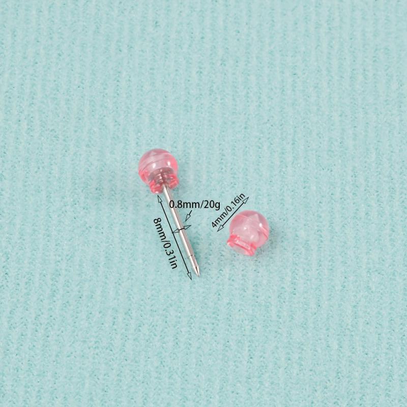 Disposable Ear Piercing Tool with 316L Surgical Steel Acrylic Ball Stud Earrings
