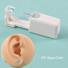 Disposable Ear Piercing Tool with 316L Surgical Steel Acrylic Ball Stud Earrings