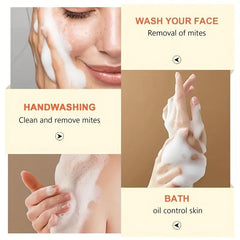 2-Pack Natural Peppermint Body Face Hand Soap Bar with Cocoa Butter & Olive