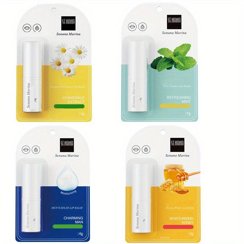 Moisturizing Lip Balm Set Prevent Dryness Nourishing Fade Lip Line