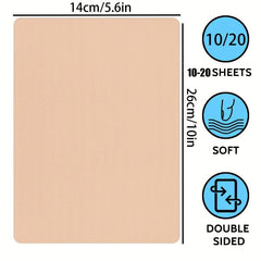 20pcs Double Sided Microblading Practice Skin for Eyebrow and Lips