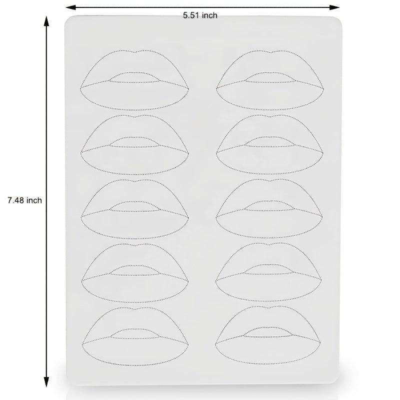 Silicone Microblading Practice Skin Pad for Eyebrows Lips Brows