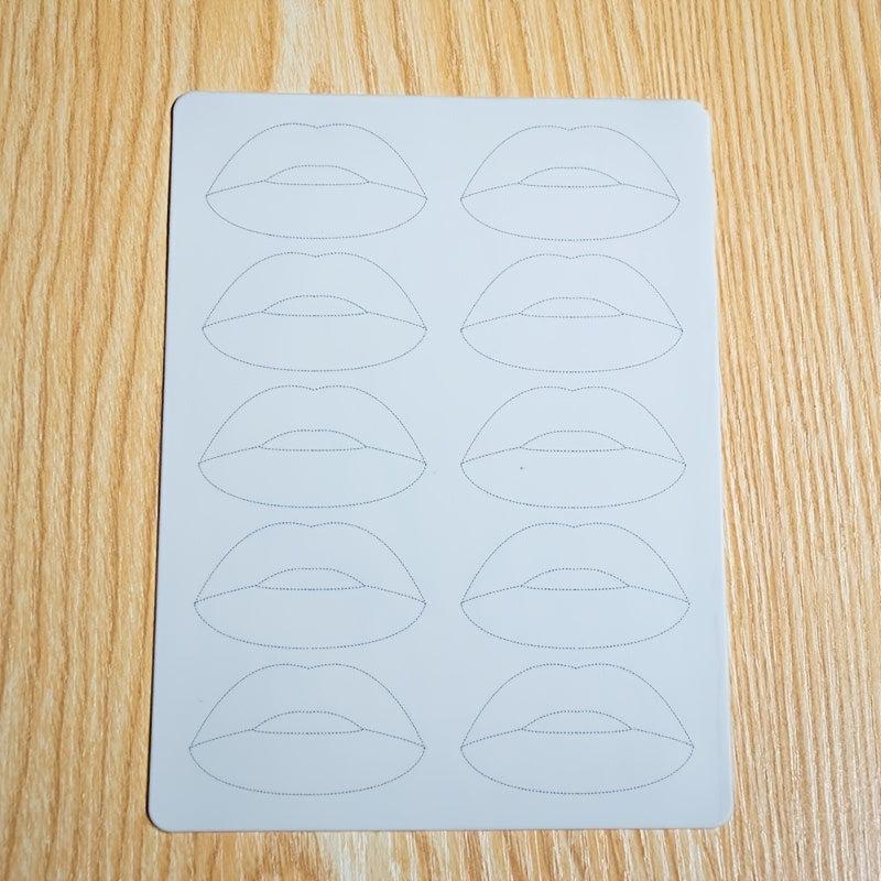 Silicone Microblading Practice Skin Pad for Eyebrows Lips Brows