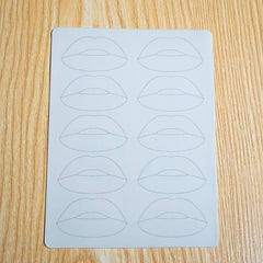 Silicone Microblading Practice Skin Pad for Eyebrows Lips Brows