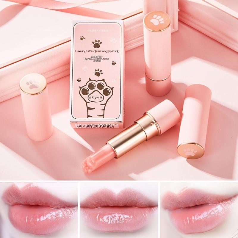 Moisturizing Lip Balm with Cat Claw Design
