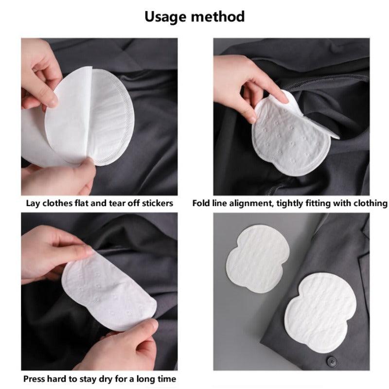 Underarm Sweat Pads Armpit Sweat Absorbing Guards Disposable 20pcs