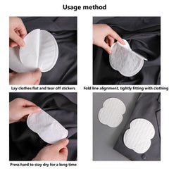 Underarm Sweat Pads Armpit Sweat Absorbing Guards Disposable 20pcs