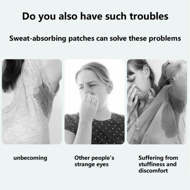 Underarm Sweat Pads Armpit Sweat Absorbing Guards Disposable 20pcs