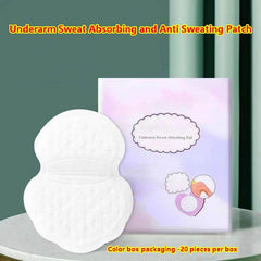 Underarm Sweat Pads Armpit Sweat Absorbing Guards Disposable 20pcs