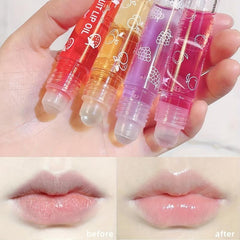 Fruity Flavors Hydrating Lip Gloss with Tinted Balm