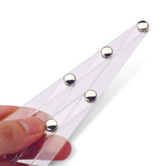 Acrylic Triangle Eyebrow Measurement Ruler for Permanent Makeup