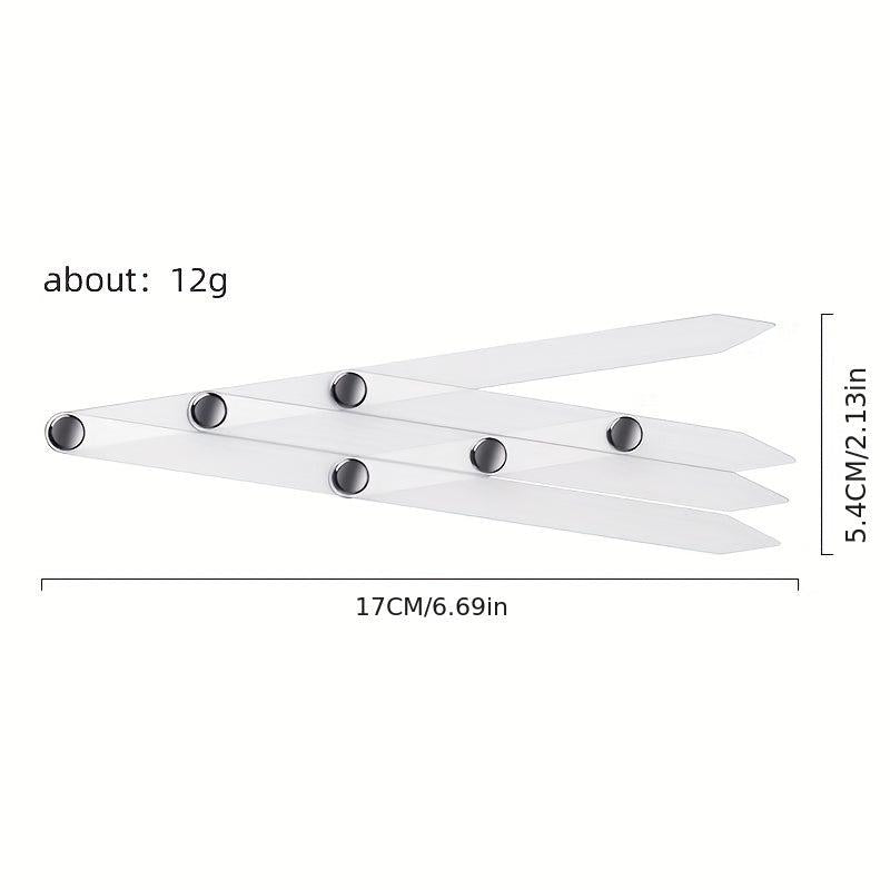 Acrylic Triangle Eyebrow Measurement Ruler for Permanent Makeup