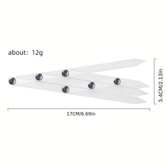 Acrylic Triangle Eyebrow Measurement Ruler for Permanent Makeup
