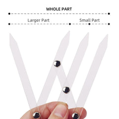 Acrylic Triangle Eyebrow Measurement Ruler for Permanent Makeup