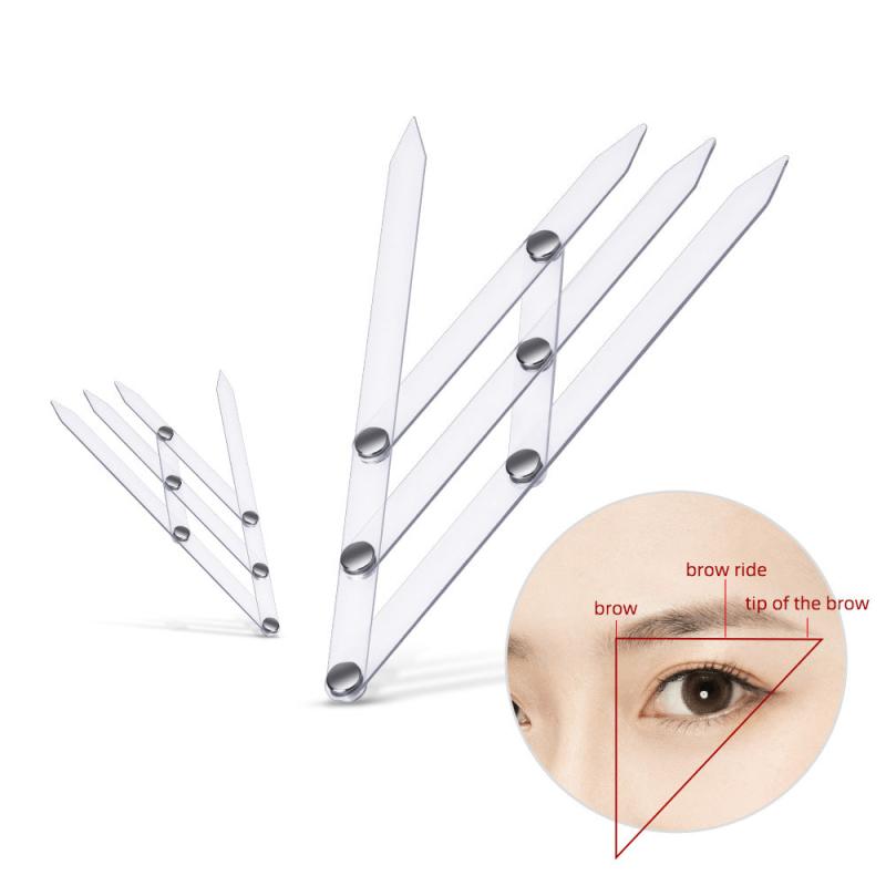 Acrylic Triangle Eyebrow Measurement Ruler for Permanent Makeup