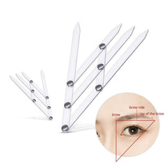 Acrylic Triangle Eyebrow Measurement Ruler for Permanent Makeup